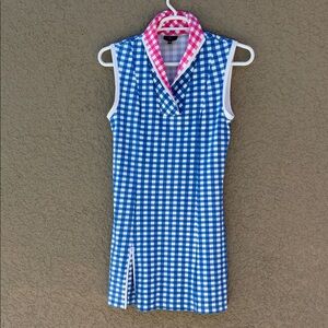 Sailor-Sailor Pink and Blue Gingham Dress